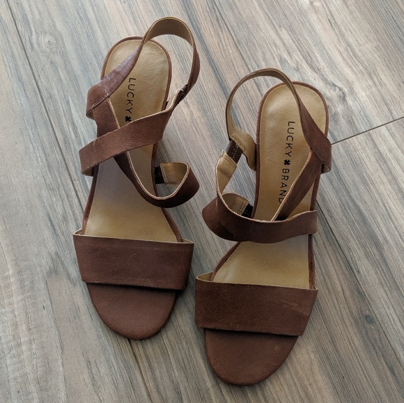Lucky Brand Shoes - 🐪 Camel Lucky Brand Strappy Heels